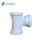 NB-QXHY PVC/UPVC Lateral Drain Dwv Tee 90°Cross Pipe Fitting with EPDM Rubber Band