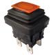 Push Button Electrical Switch, PA66/PC Housing, Orange LED, Waterproof, LC83-3