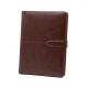 A6 PU Leather Notebook Binder,Refillable 6 Round Ring Binder Cover for A6 Filler Paper