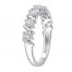 7Pcs 3mm Round Brilliant Cut Real Genuine Diamond Moissanite Engagement Ring White