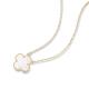 Van Cleef & Arpels Vintage Alhambra pendant yellow gold white mother-of-pearl