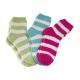 Aloe Infused SPA Socks polyester plush therapy spa sock stripe pattern