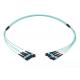 ROHS Certification Mpo Mtp Patch Cord Fiber Optic Fanout For Communications