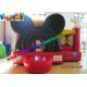 Mickey Mouse Inflatable Bounce Houses , Small Jumping Castle With Repair Kit