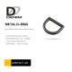 Thick Gunmetal Metal D Ring Buckles Bulk Trims & Accessories For Bags