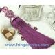 Hot selling custom long tassel fringe trimming for curtain attractive tieback hanging ball