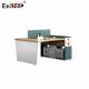 Ekintop Modern Cubicle Workstation 2 Color Seamless Stitching For Office