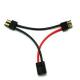 3*60mm High Temperature Silicone Wire 3 Way Splitter Cord 14AWG TRX 2 Male To 1 Female