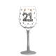 High Quality Personalized Glitter Tem Birthday Gift Red  Wine Glass