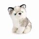 Adorable 18cm Lounging sitting Siberian Husky Stuffed Animal