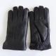 Winter Thicken Sheep Wool Lined Gloves Ladies Lined Leather Gloves Black Color
