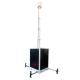 Construction Job Sites Solar Light Tower With Gel Type Battery And 850kg Capacity