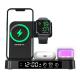 Qi 3 In 1  Fast Wireless Charger Stand Nightlight 30W For Watch 7 Airpods Pro
