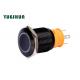 Ip67 19mm Illuminated Latching Push Button Switch 20A current for marine boat