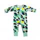 Design Baby Romper Onesie with Zipper Closure 95% Cotton and 5% Elastane Full Print