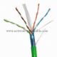 Green 4 Pair 23Awg Outdoor Cat6 Ethernet Cable Cat6 Crossover Cable