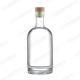 Customized 500ml 750ml Clear Empty Glass Bottle for Vodka Gin Rum Tequila Whisky Brandy
