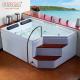 5.74FT 2 Person Freestanding Jacuzzi Tub With Jets Led Light Whirlpool