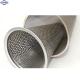 Customize Stainless Steel Wire Mesh Filters Round Perforated Pipe / Tube