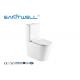 Nano Glazing Water Saving Wc Two Piece With P Trap White Ceramic Material