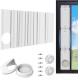 Portable AC Window Vent Kit Adjustable PVC Window Seal Panel For Sliding Window