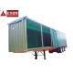 Aluminum Rails Curtain Side Trailer  π Hook Shape Water - Proof Covering Material