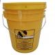 Yellow Plastic Bucket Containers UN Rated 20L For Glue Storage