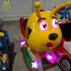 Hansel amusement park electronic fiberglass coin operated ride on dog toy