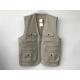 Mens classic vest，mens waist coat, vest 044 in 100% polyester washed fabric, stone/beige colour, S-3XL