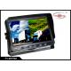 Vehicle AHD 9 Inch Wireless Backup Camera Rear View Mirror Monitor With 4 Channel