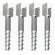 Hot Dipped Galvanized Earth Screw Ground Helical Screw Pile For Solar Mounting