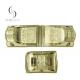 Light Gold Custom PP Material Coffin Handles And Decorative Coffin Corners 8# LG
