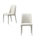Sleek Metal Leg Dining Chairs , Minimalist Silhouette High Back Dining Room Chair