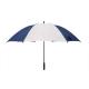 Manual Blue And White Promotional Umbrellas 190T Polyester Fabric And Straight Handle