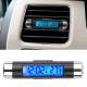 New 2in1 Car Auto LCD Clip-on Digital Backlight Automotive Thermometer Clock Calendar