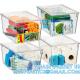 Plastic Storage Bins With Lids X-Large – Perfect Kitchen Or Pantry Organization, Fridge, Cabinet Organizers