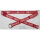 Woven Logo D Ring Web Belt For Male And Female Folded Webbing Tip Available