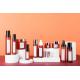 Empty Cosmetic Packaging Set Red Color Frosted Printing Face Cream Serum Bottle