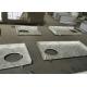 Apartment Andromeda White Granite Prefab Bathroom Vanity Tops With Flat Edge