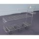 Rolling Wire Trolley Cart  , Supermarket Shopping Trolley For Warehouse