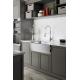 Polished Surface Apron Stainless Steel Kitchen Sink Undermount Installation