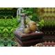 Countryside Garden Lighted Outdoor Water Fountains
