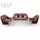 Baroque Style Cover Leather Sofa Set Living Room Furniture