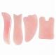 Pink 4 Piece Skincare Gua Sha Rose Quartz Jade And Gua Sha Set