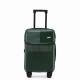 Practical Multiscene Leather Cabin Bag , Zippered Leather Suitcase With Wheels