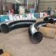Sand Blasting Black Oil Stainless Pipe Bend 72 Inch For High Pressure