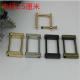 Customized zinc alloy gunmetal color 25 mm metal square ring buckle for bags