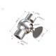 1 / 8 - 27 Thread Copper Lamp Swivel Joint Chrome Plated Brass Wing Nut Swivels