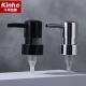 28/400 Bathroom Soap Pump PP Ribbed Black Glass Soap Dispenser