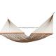 Soft Spun Deluxe Polyester Rope Hammock , Extra Wide Brown Portable Mesh Hammock